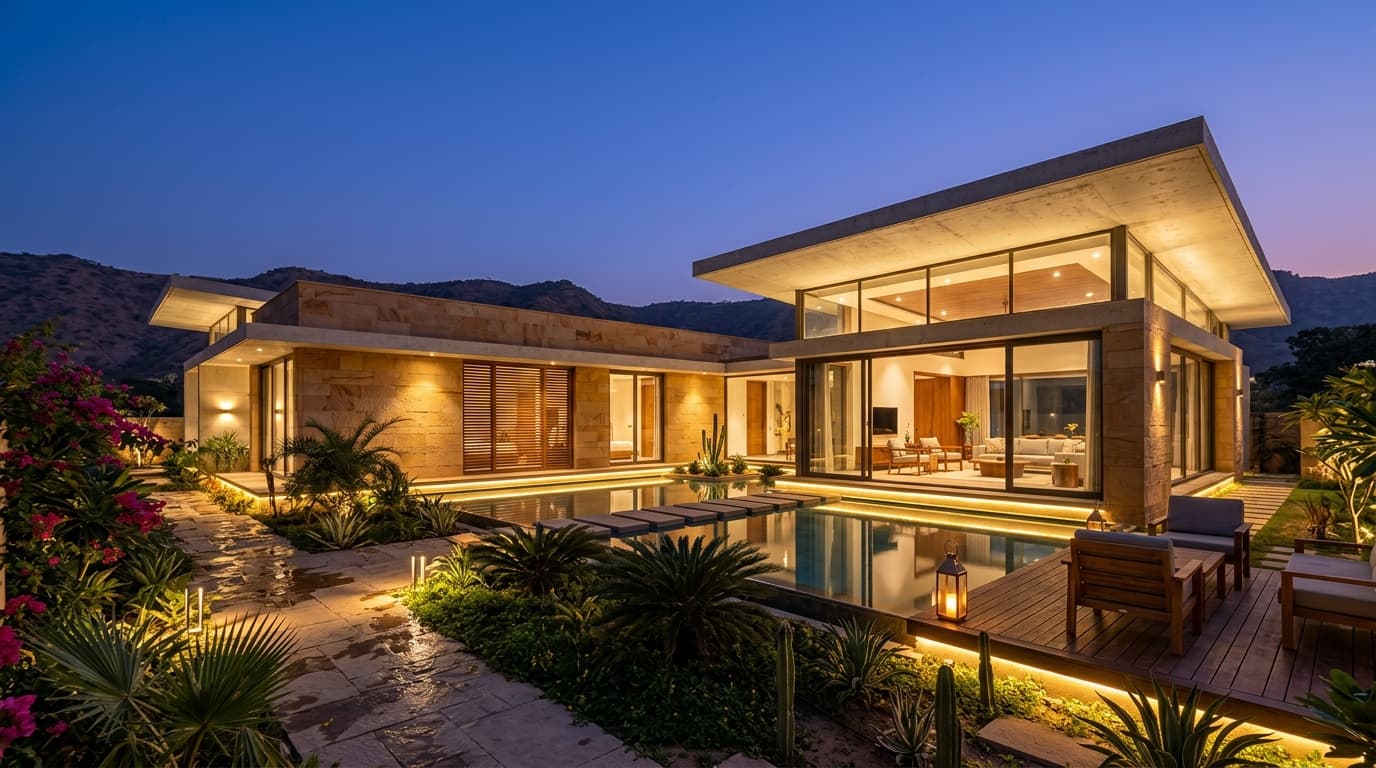 Bungalow at Jaipur - Private Residence architectural design in Jaipur, Rajasthan