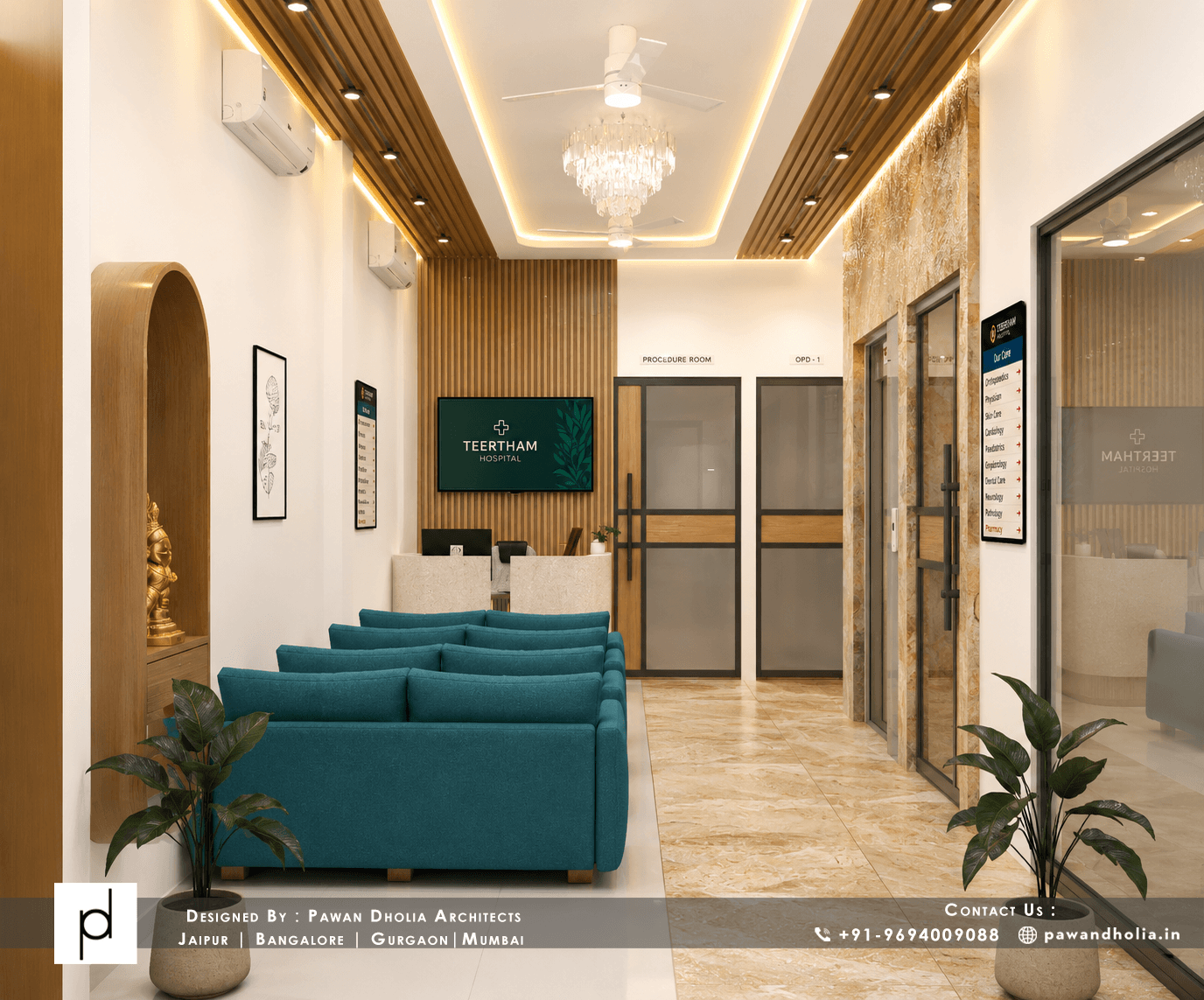 Teertham Hospital - Healthcare Architecture | Hospital Interiors | Institutional Design in India